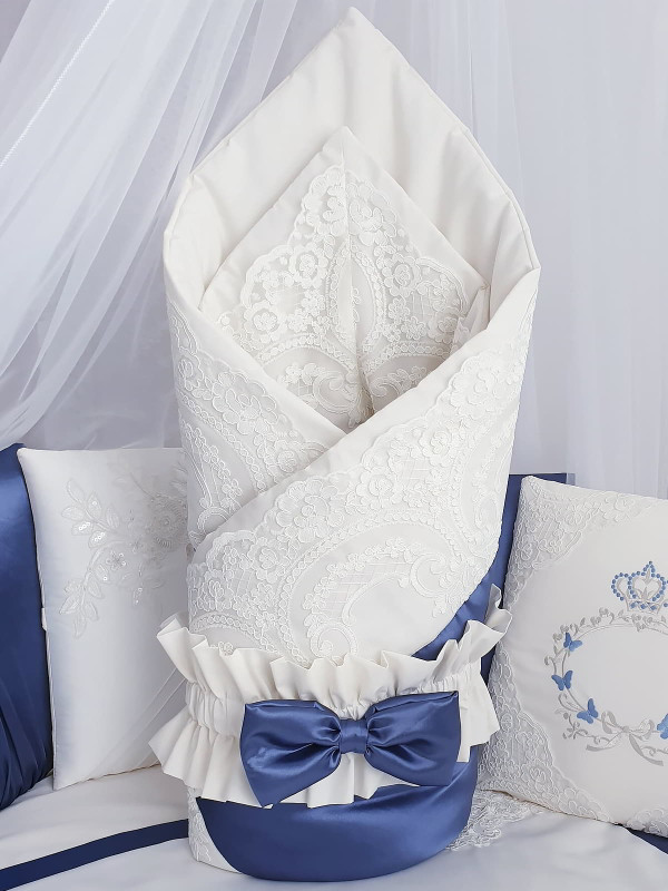 Конверт Paula белый-синий