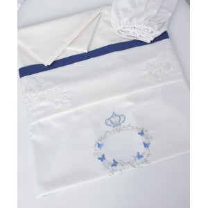 Комплект в круглую кроватку Paula синий