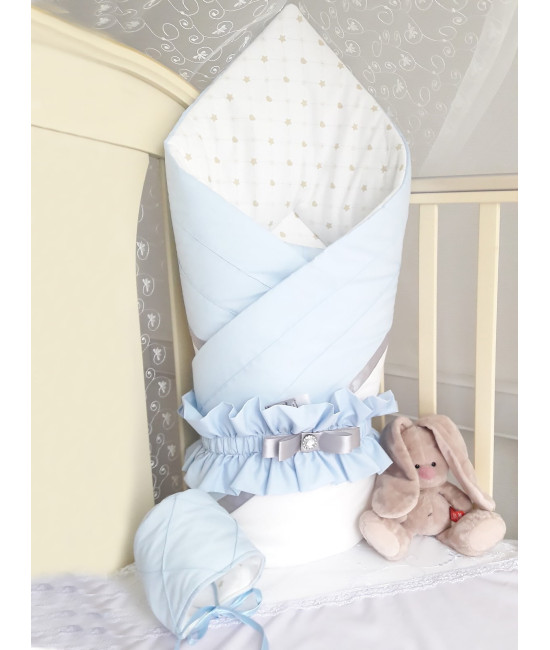 Конверт на выписку Plisse голубой