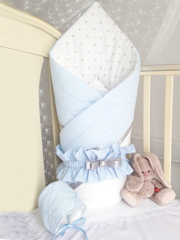 Конверт Plisse голубой