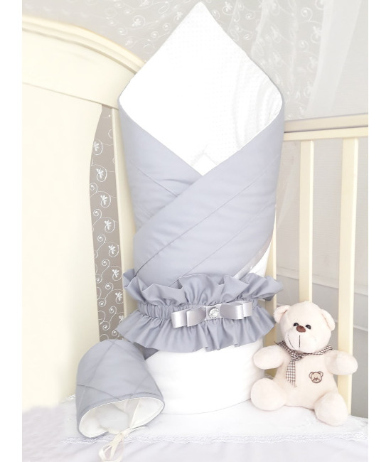 Конверт на выписку Plisse серый