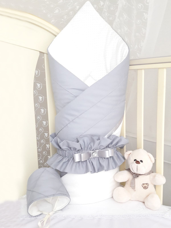 Конверт Plisse серый