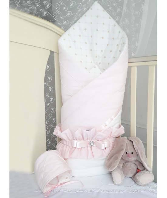 Конверт на выписку Plisse розовый