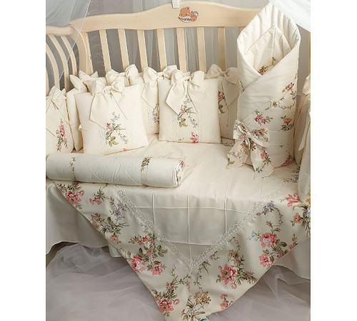 Комплект в круглую кроватку Прованс крем