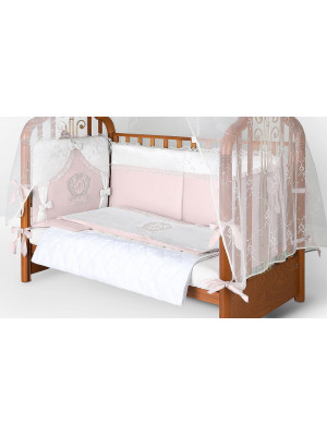 Комплект в кроватку Риччи E-Royal розовый