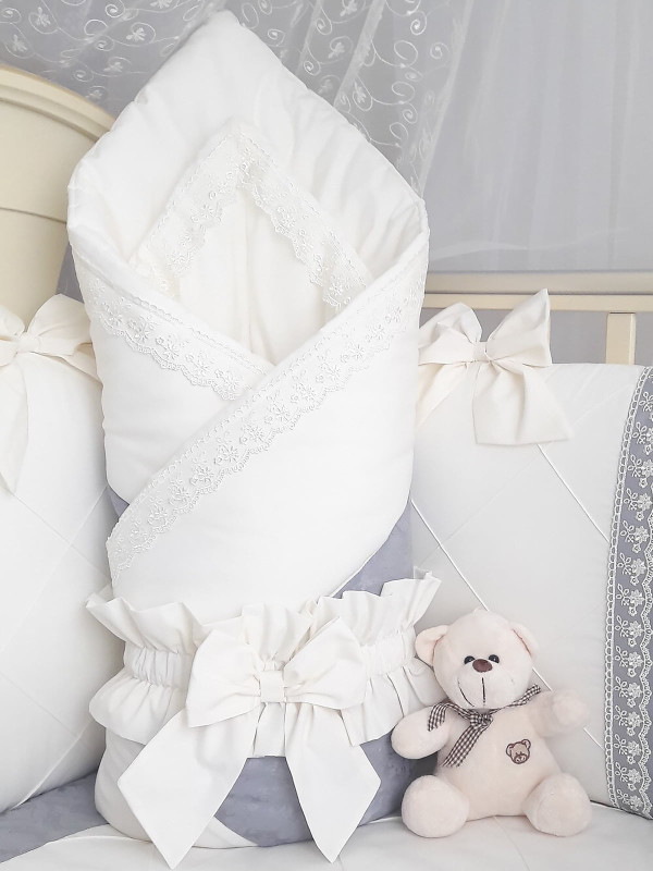 Конверт Сочная пудра серый