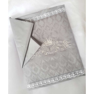 Комплект в кроватку Софт Сочная пудра серый