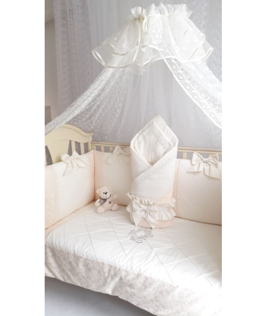 Комплект в кроватку Софт Сочная пудра бежевый