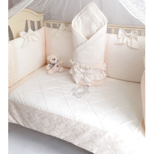 Комплект в кроватку Софт Сочная пудра бежевый
