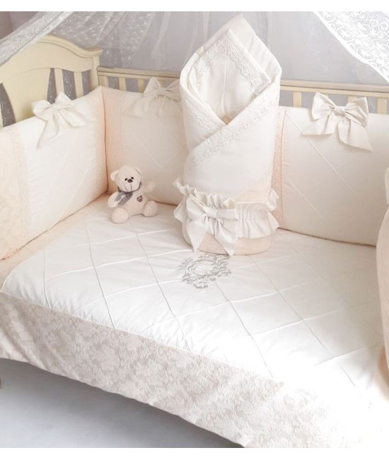 Комплект в кроватку Софт Сочная пудра бежевый