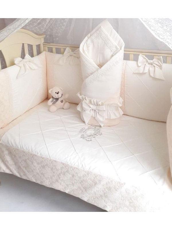 Комплект в кроватку Софт Сочная пудра 2 бежевый