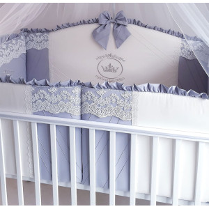 Комплект в кроватку Софт Solar серый