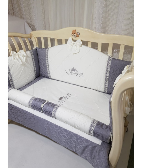 Комплект в кроватку Софт Sophie серый