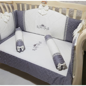 Комплект в кроватку Софт Sophie серый