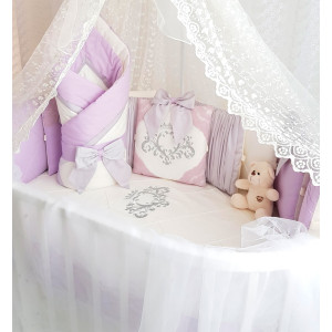 Универсальный комплект в кроватку Stella сирень