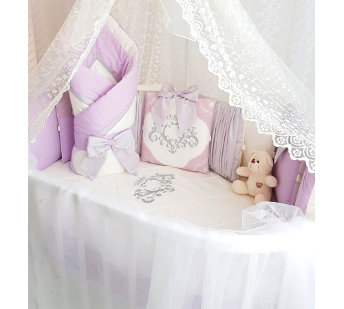 Комплект в круглую кроватку Stella сирень