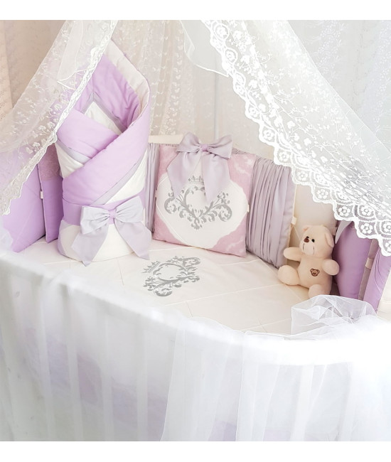 Универсальный комплект в кроватку Stella сирень