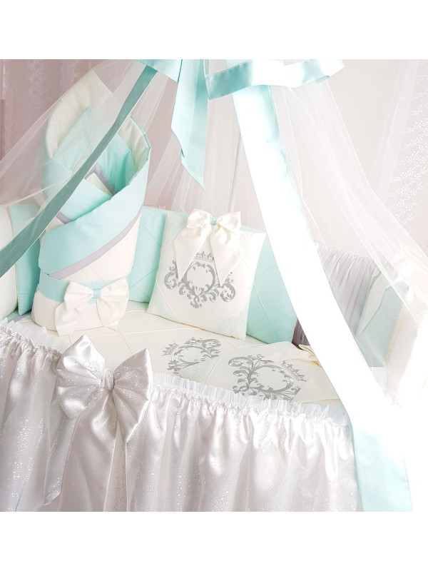 Комплект в круглую кроватку Stella ментол