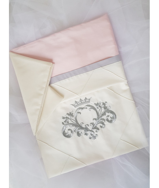 Комплект в круглую кроватку Stella розовый