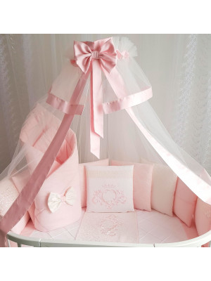 Комплект в круглую кроватку Vinsent розовый