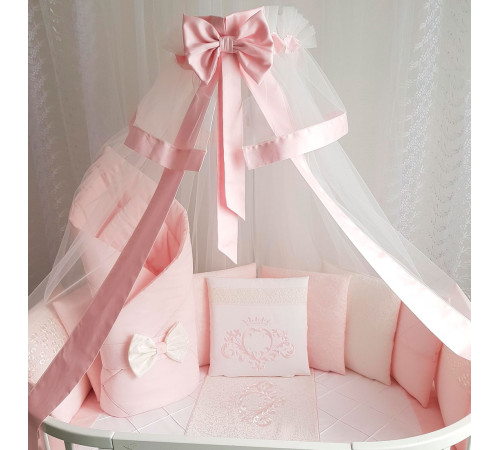 Универсальный комплект в кроватку Vinsent розовый