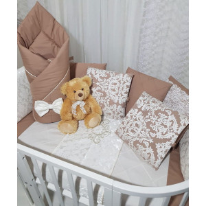 Универсальный комплект в кроватку Vinsent какао