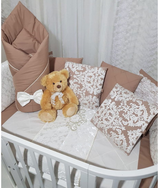 Универсальный комплект в кроватку Vinsent какао