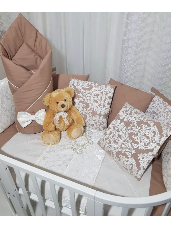 Комплект в круглую кроватку Vinsent какао