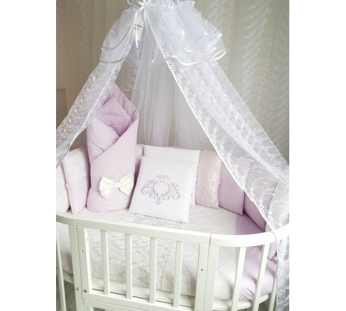Комплект в круглую кроватку Vinsent сирень