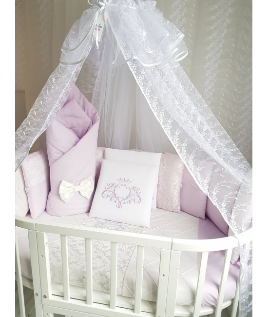 Комплект в круглую кроватку Vinsent сирень