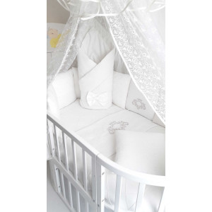 Универсальный комплект в кроватку Vinsent белый
