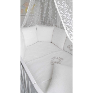 Универсальный комплект в кроватку Vinsent белый