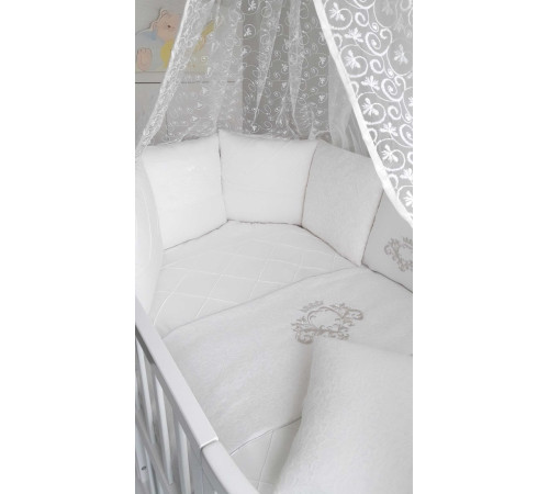 Универсальный комплект в кроватку Vinsent белый