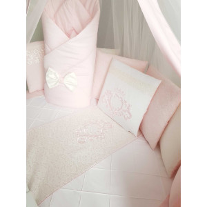 Комплект в круглую кроватку Vinsent розовый