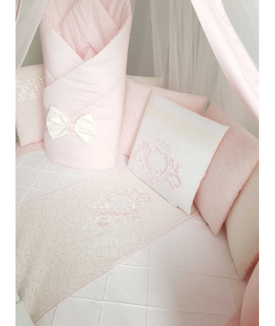Комплект в круглую кроватку Vinsent розовый