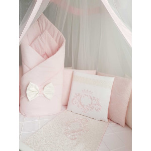 Комплект в круглую кроватку Vinsent розовый