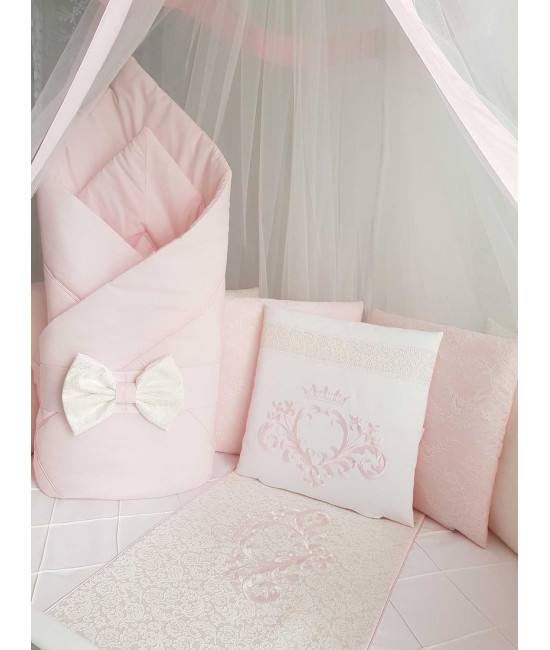 Комплект в круглую кроватку Vinsent розовый