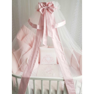 Комплект в круглую кроватку Vinsent розовый