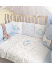 Универсальный комплект в кроватку Vinsent голубой