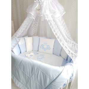 Комплект в круглую кроватку Vinsent голубой