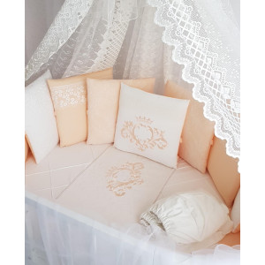 Универсальный комплект в кроватку Vinsent персик