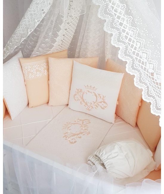 Универсальный комплект в кроватку Vinsent персик