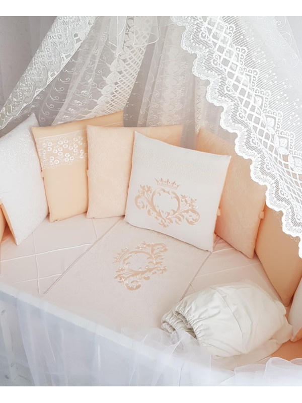 Комплект в круглую кроватку Vinsent персик