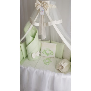 Комплект в круглую кроватку Vinsent салатовый