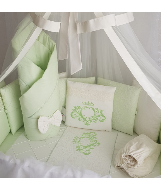 Универсальный комплект в кроватку Vinsent салатовый