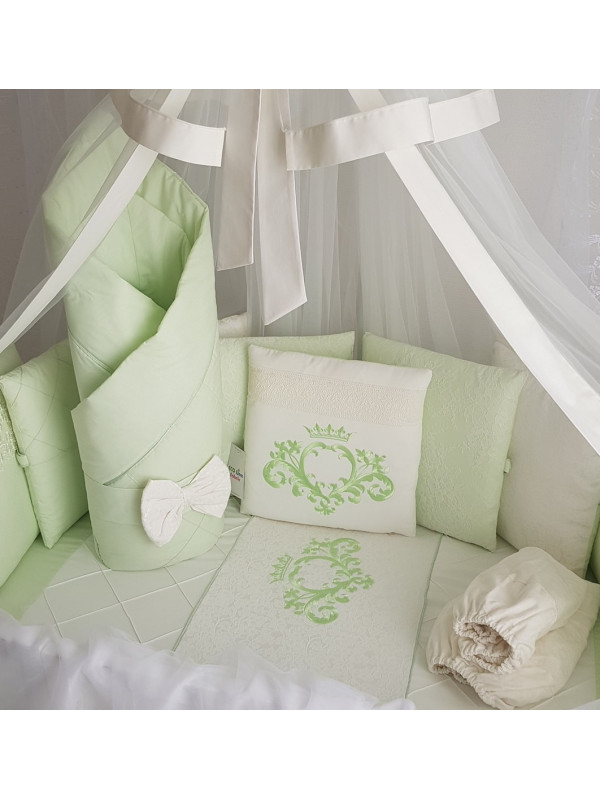 Комплект в круглую кроватку Vinsent салатовый