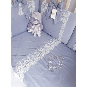 Комплект в кроватку Софт Нежная зефирка серый