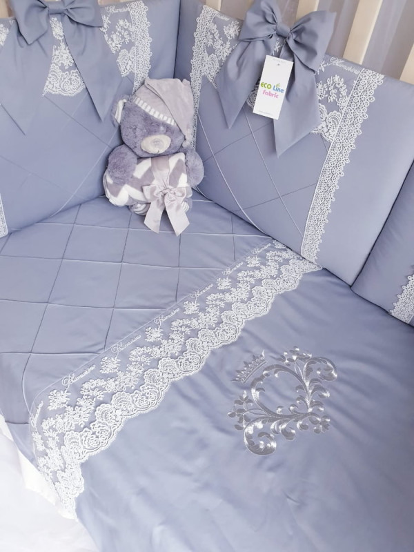 Комплект в кроватку Софт Нежная зефирка серый