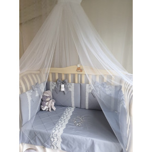 Комплект в кроватку Софт Нежная зефирка серый