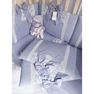 Комплект в кроватку Софт Нежная зефирка серый